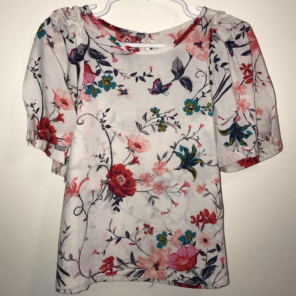 Old Navy Girl’s Floral Short Sleeve Blouse